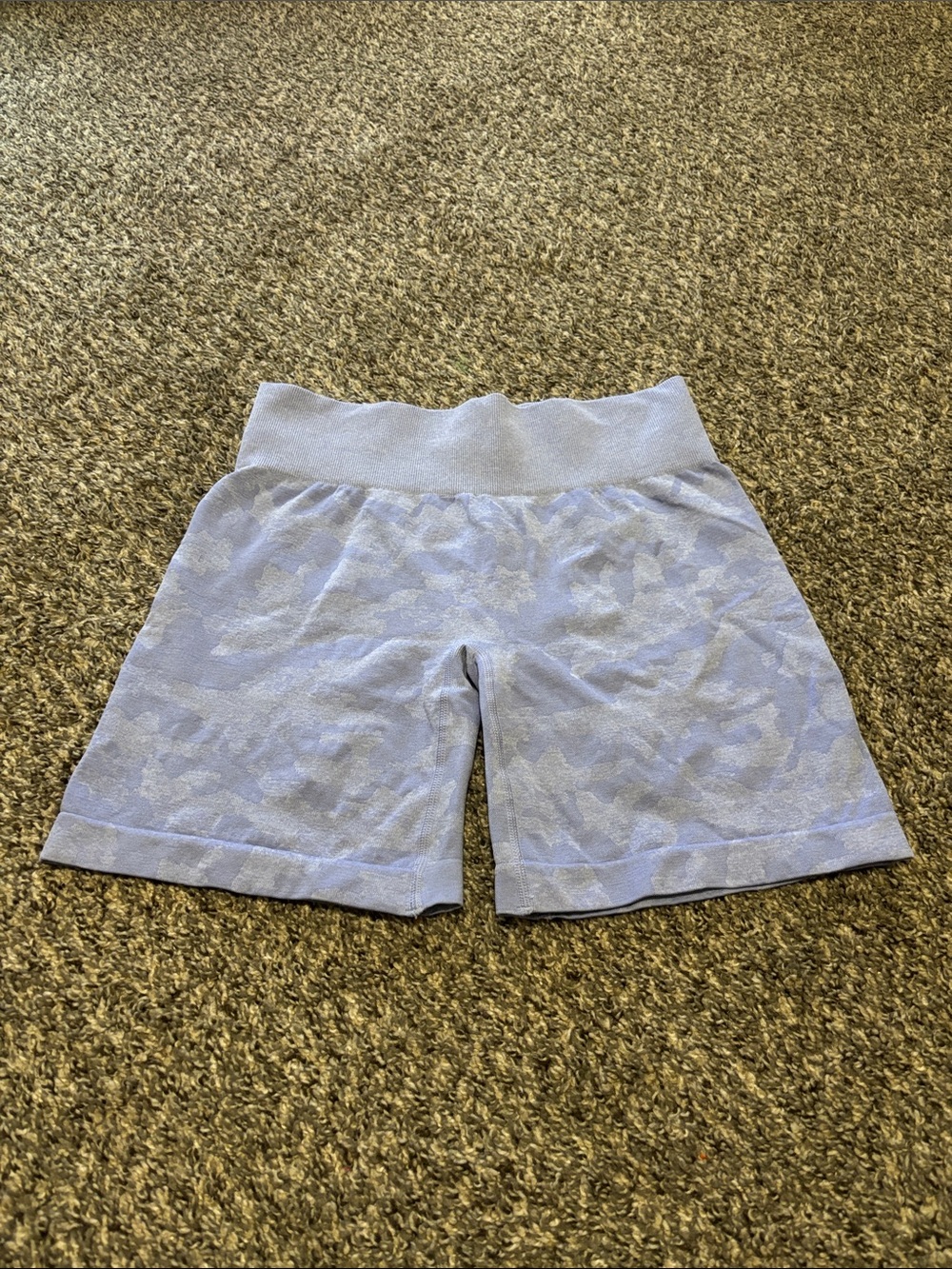NVGTN light purple camo biker shorts large athletic athleisure casual summer Y2K
